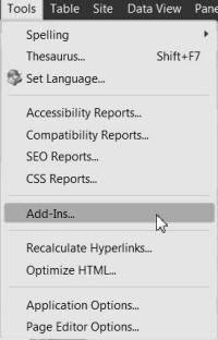 Screenshot Tools > Add-ins menu.