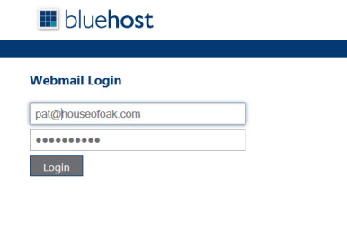 Bluehost Webmail Signon.