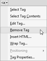 Screenshot Quick Tag Selector > Remove Tag.