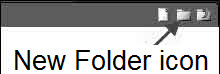 Screenshot New Flolder icon.