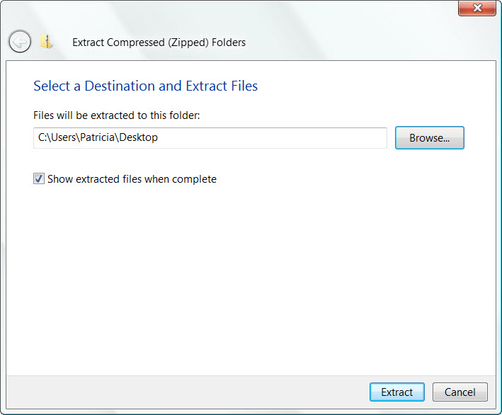 Compressed Zip Folders Windows 7