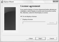 Screenshot License Agreement dialog box.