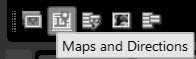 Screenshot Ajtix toolbar Maps & Directions icon.
