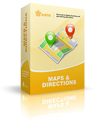 Ajatix Maps and Directions Box.