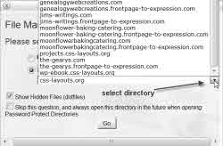 Bluehost password protect directory listing.