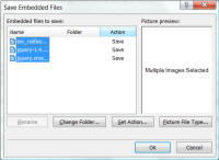 Screenshot Save embedded files.