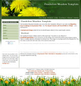 Screenshot of the Dandelion Garden Site Template.