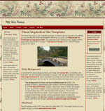 Screenshot Floral Inspirations Site Template.