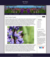 Screenshot Lupine Meadow Site Template.