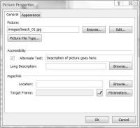 Screenshot Picture Properties dialog box.