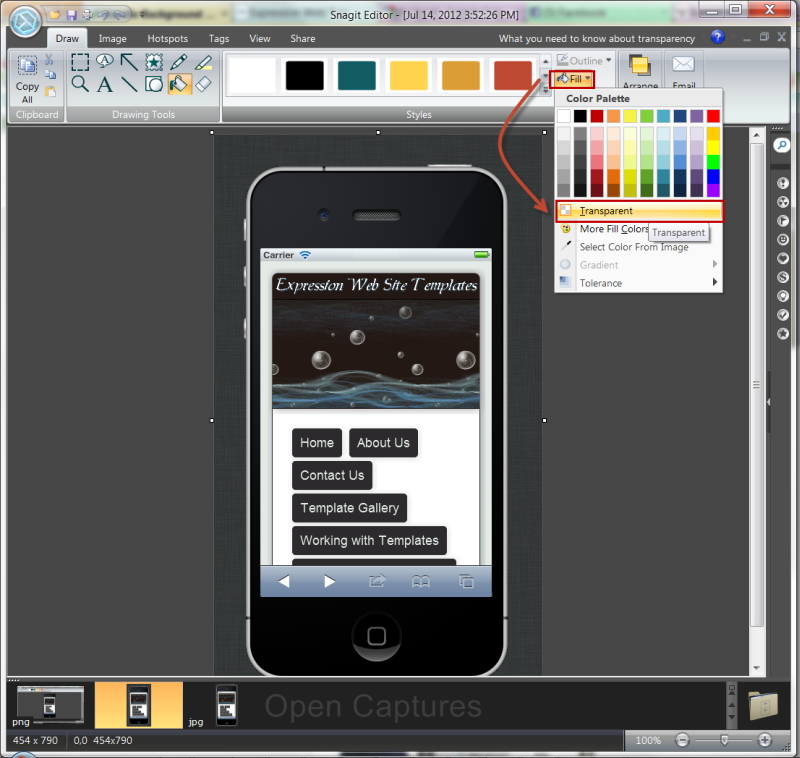 Handle Background Transparency in Snagit Editor Like You Would in Photoshop