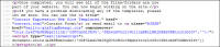 Screenshot of code inserted with EMail Spamblocker.