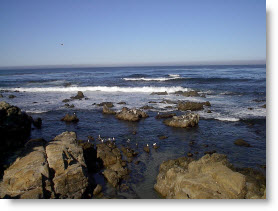 Picture of coast off Big Sur.